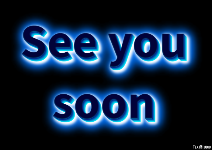 See you soon Efecto de Texto