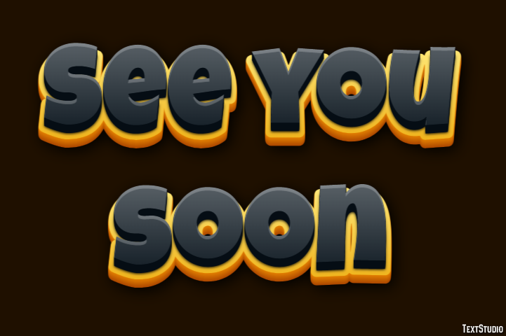 See you soon Efecto de Texto