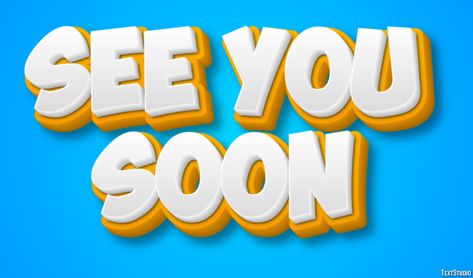 See you soon Efecto de Texto