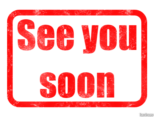 See you soon Efecto de Texto