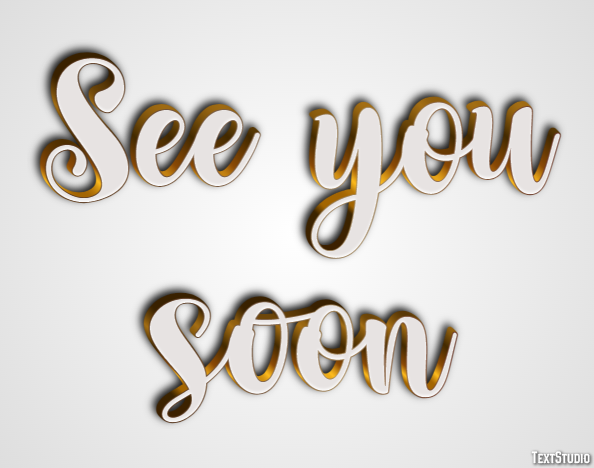 See you soon Efecto de Texto
