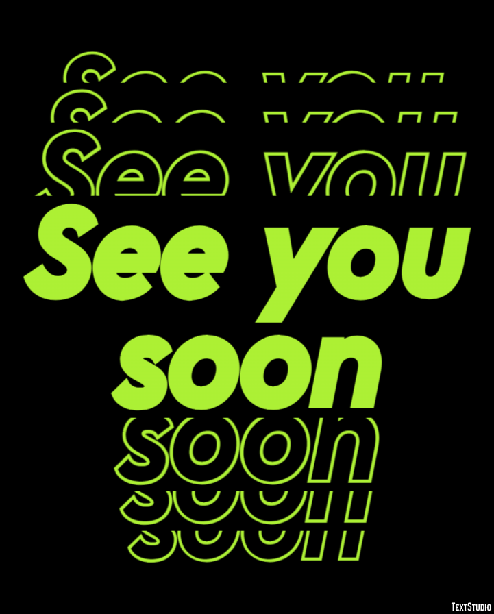 See you soon Efecto de Texto