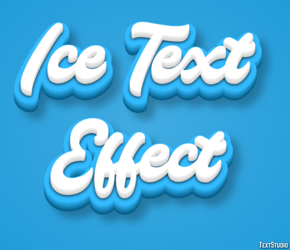 Ice Text Effect Efeito de texto