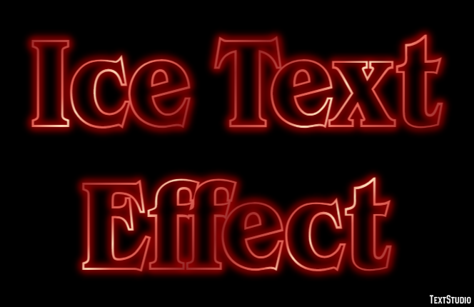 Ice Text Effect Efeito de texto
