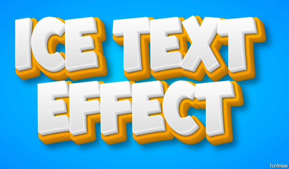 Ice Text Effect テキスト効果