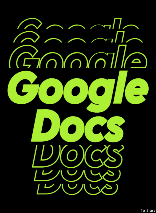 Google Docs Tekst Effect