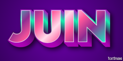 Juin Effet de texte
