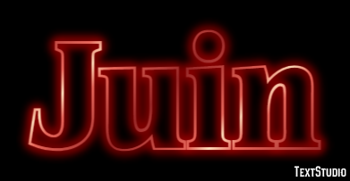 Juin Effet de texte