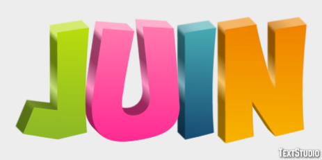 Juin Effet de texte