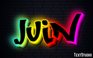 Juin Efeito de texto