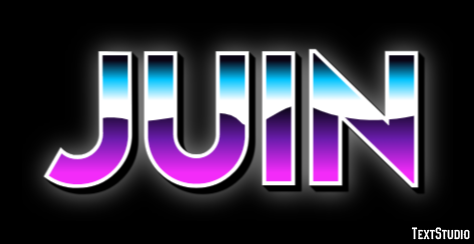 Juin Effet de texte