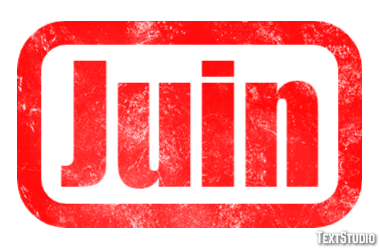 Juin Effet de texte