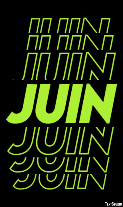 Juin Effet de texte