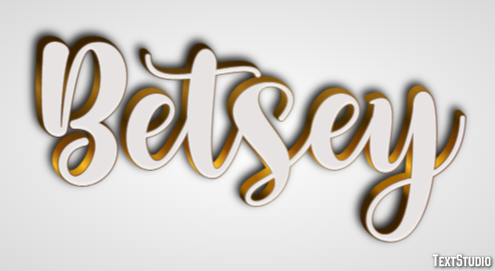 Betsey Text effect