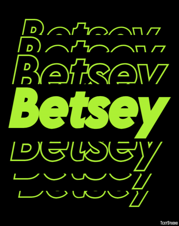 Betsey テキスト効果