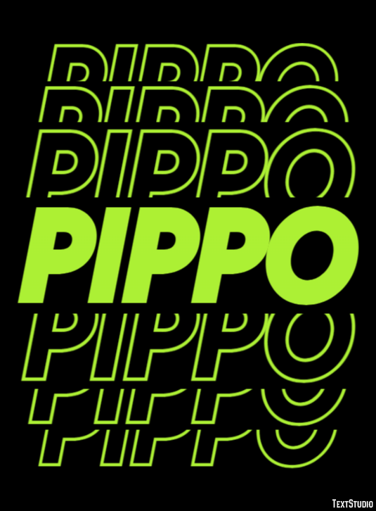 Pippo Effetto testo