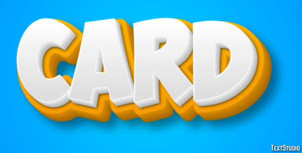 Card Text Effect