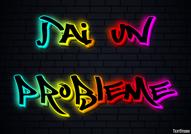 J'ai un problème テキスト効果