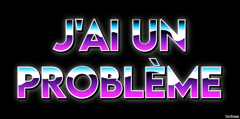 J'ai un problème テキスト効果