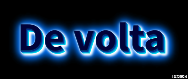 De volta Efeito de texto