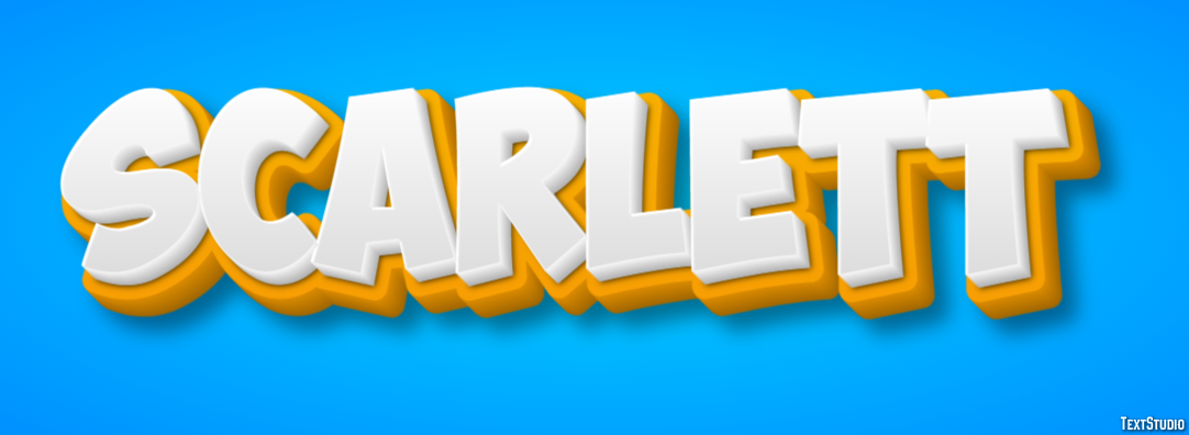 Scarlett Efecto de Texto