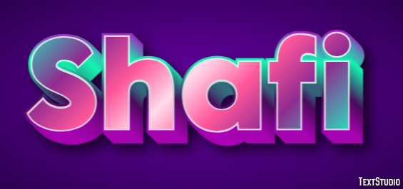 Shafi Efecto de texto