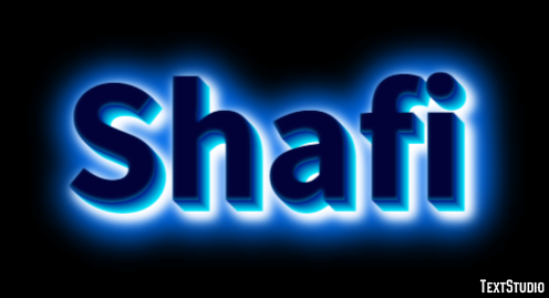 Shafi Efecto de texto