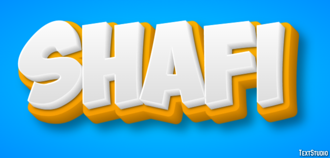 Shafi Efecto de texto