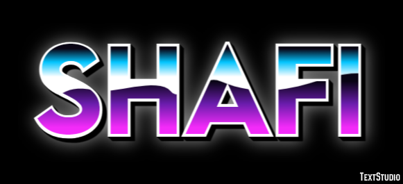 Shafi Efecto de texto