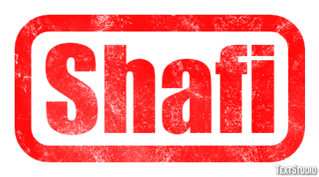 Shafi Efecto de texto