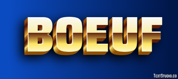 Boeuf Tekst Effect
