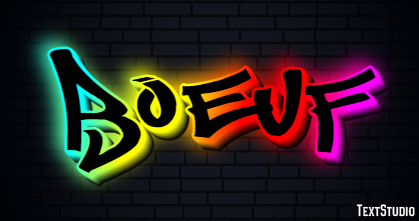 Boeuf Texteffekt