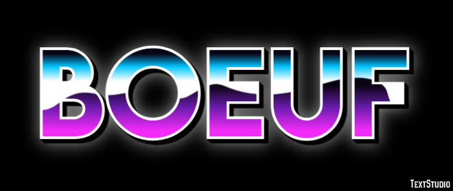 Boeuf Tekst Effect