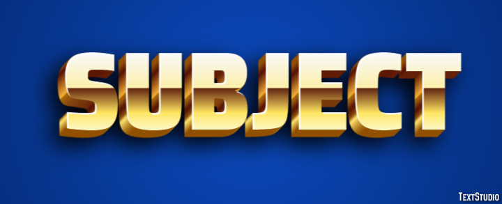 Subject Text Effect