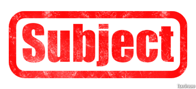 Subject Text Effect