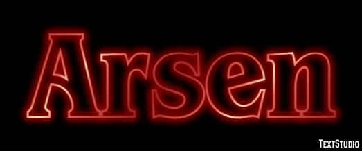 Arsen Text Effect