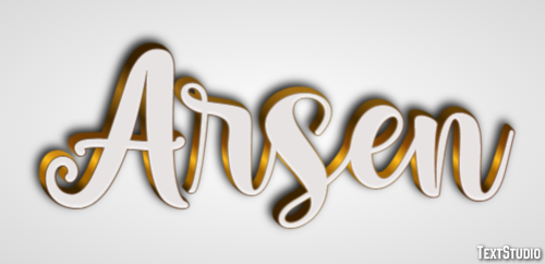 Arsen Text Effect