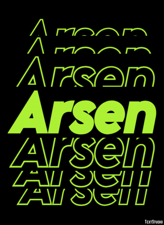Arsen Text Effect