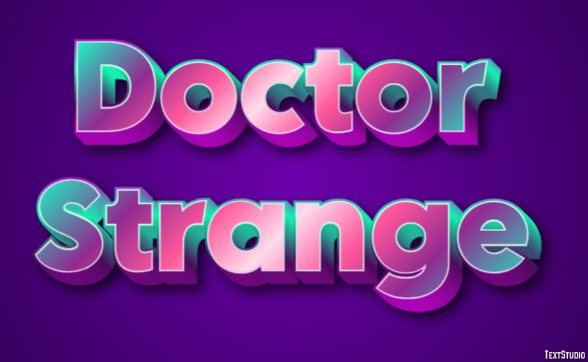 Doctor Strange Effetto testo