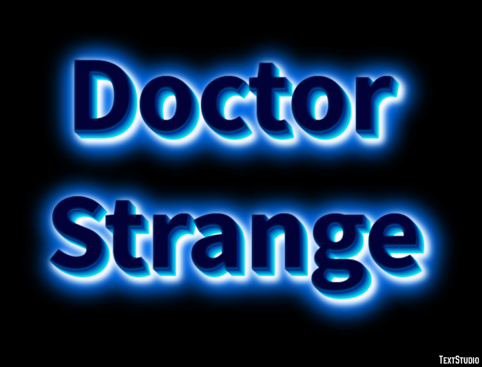 Doctor Strange Effetto testo