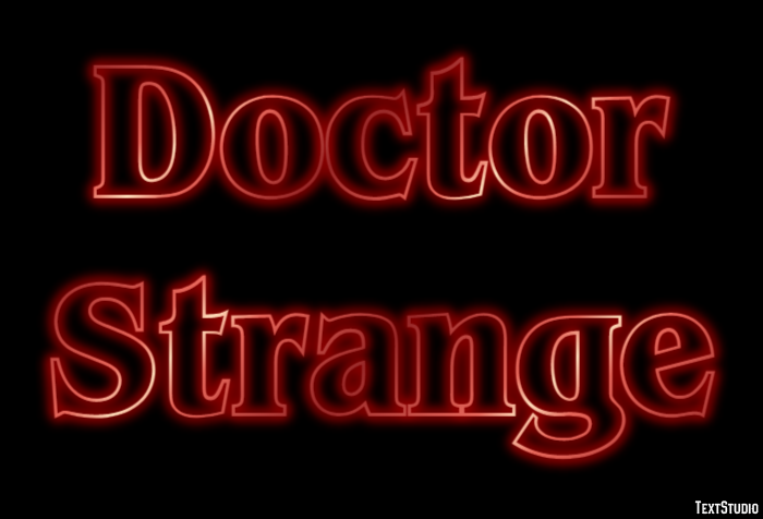 Doctor Strange Effetto testo