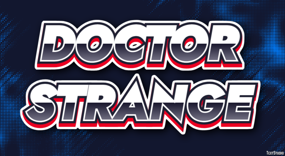 Doctor Strange Effetto testo