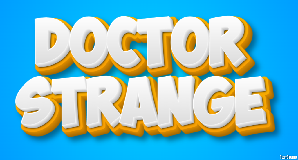 Doctor Strange Effetto testo