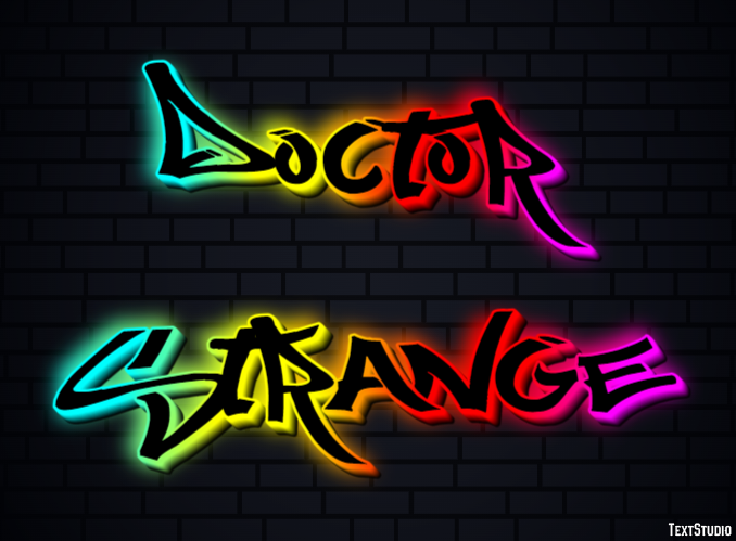 Doctor Strange Effetto testo