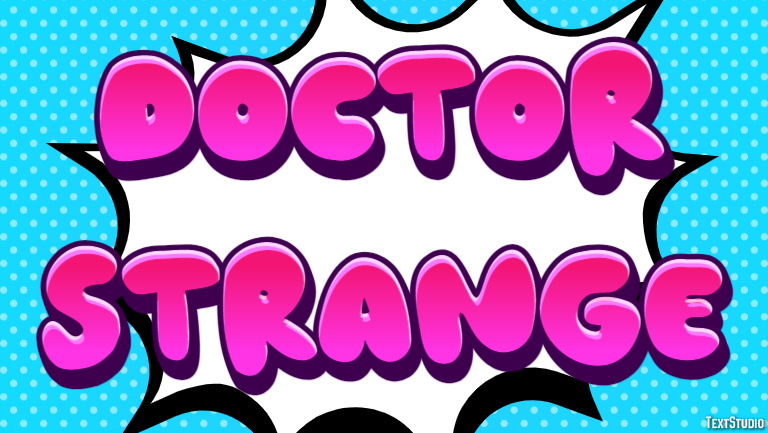 Doctor Strange Effetto testo