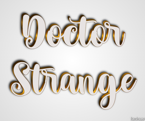 Doctor Strange Effetto testo