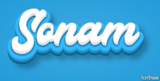 Sonam Texteffekt
