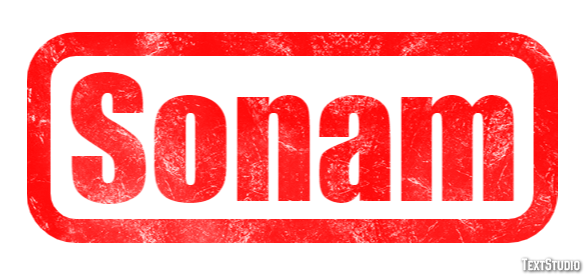 Sonam Texteffekt