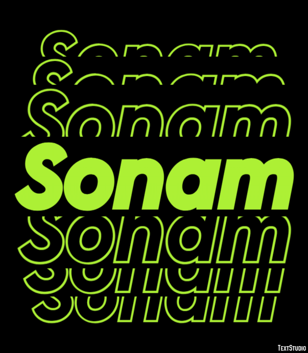 Sonam Texteffekt