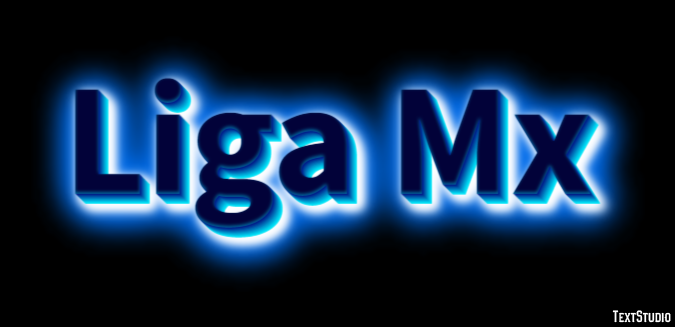 Liga Mx Efeito de texto